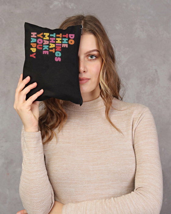 Zoozie Bags Neceser de Maquillaje Negro en Algodón Zoozie Bags Neceser de Maquillaje Negro en Algodón